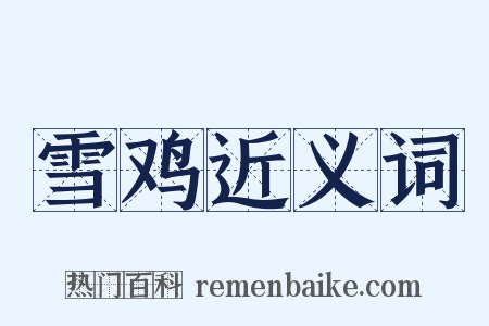 雪鸡近义词是什么意思的图片